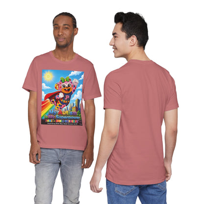 Panz™ Unisex Jersey Short Sleeve Tee – "My Autism is My Superpower" Graphic | Smile Universe Collection
