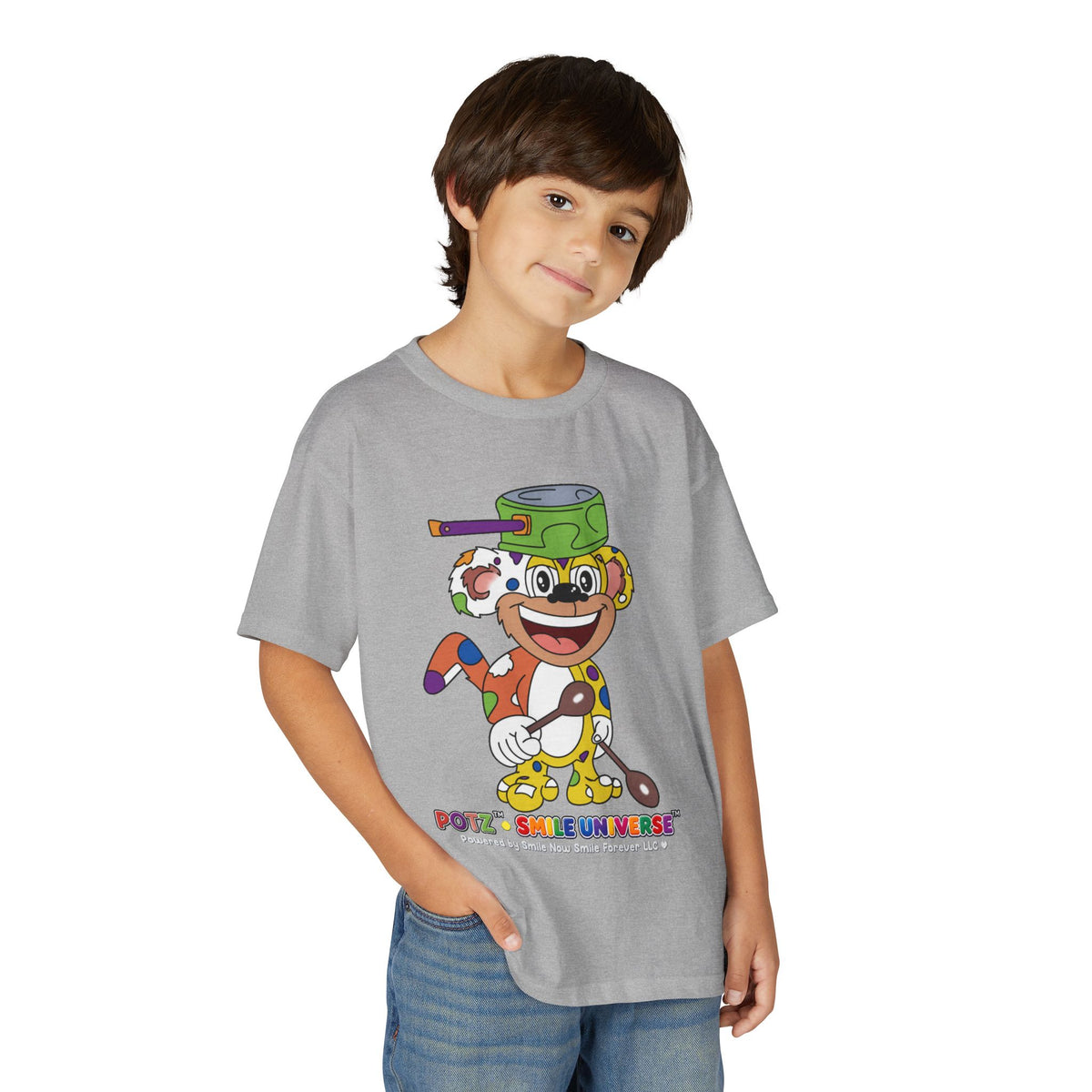 Potz™ Youth DryBlend® T-Shirt – Playful Graphic Tee | Smile Universe Collection
