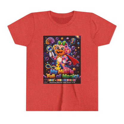 Panz™ Youth Short Sleeve Tee – "My Mind is Full of Magic" Graphic | Smile Universe Collection