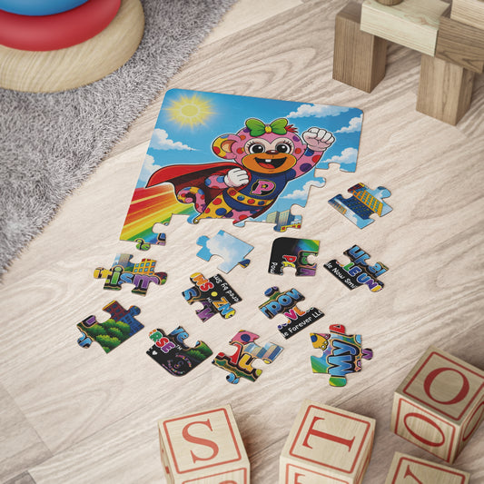 Panz™ Kids' Puzzle, 30-Piece – "My Autism is My Superpower" Graphic | Smile Universe Collection