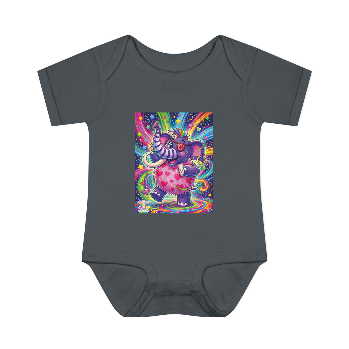 Piklez™ Infant Baby Rib Bodysuit – "Born to Celebrate!" Graphic | Smile Universe Collection