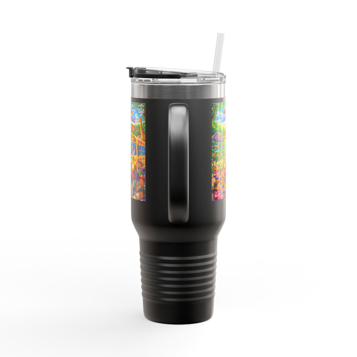 Lani™ 40oz Insulated Travel Mug – "Adventure Starts With Us!" Graphic
