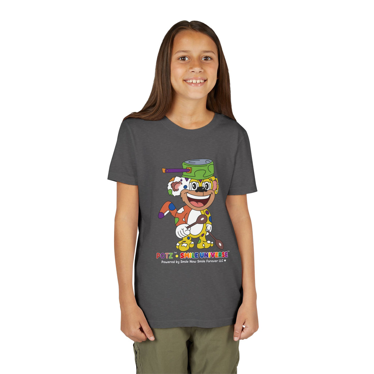 Potz™ Youth Short Sleeve Tee – Playful Graphic Tee | Smile Universe Collection