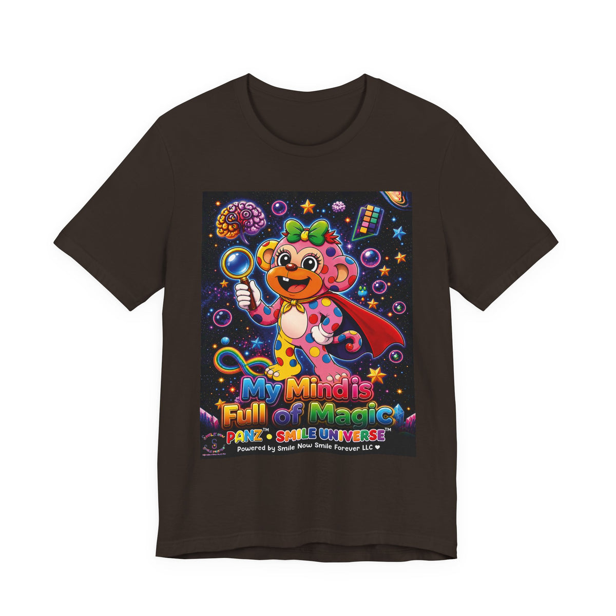 Panz™ Unisex Jersey Short Sleeve Tee – "My Mind is Full of Magic" Graphic | Smile Universe Collection