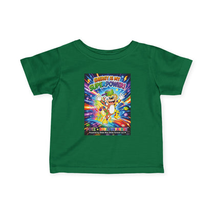 Potz™ Infant Fine Jersey Tee – "Energy is My Superpower!" Graphic Tee | Smile Universe Collection