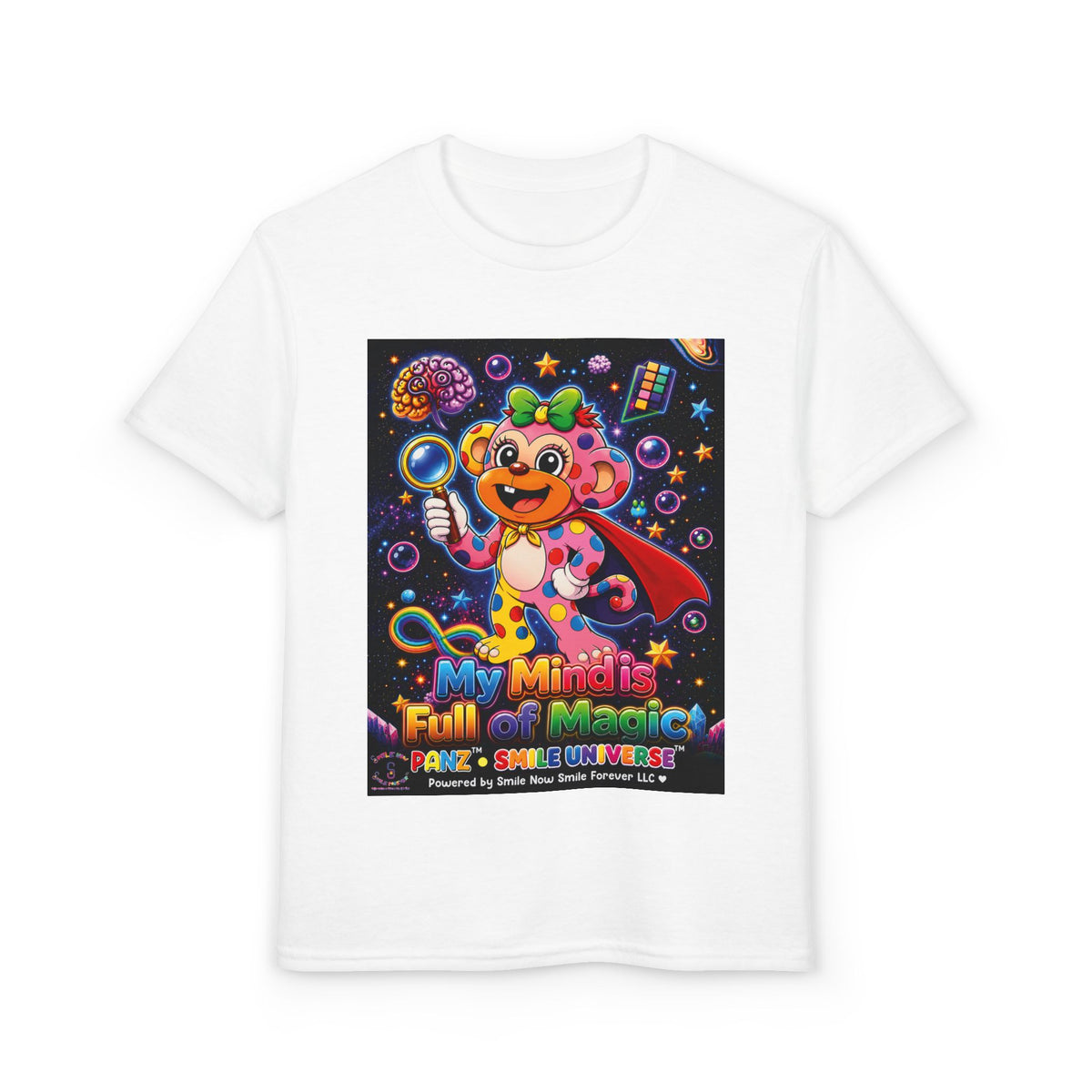 Panz™ Youth DryBlend® T-Shirt – "My Mind is Full of Magic" Graphic | Smile Universe Collection