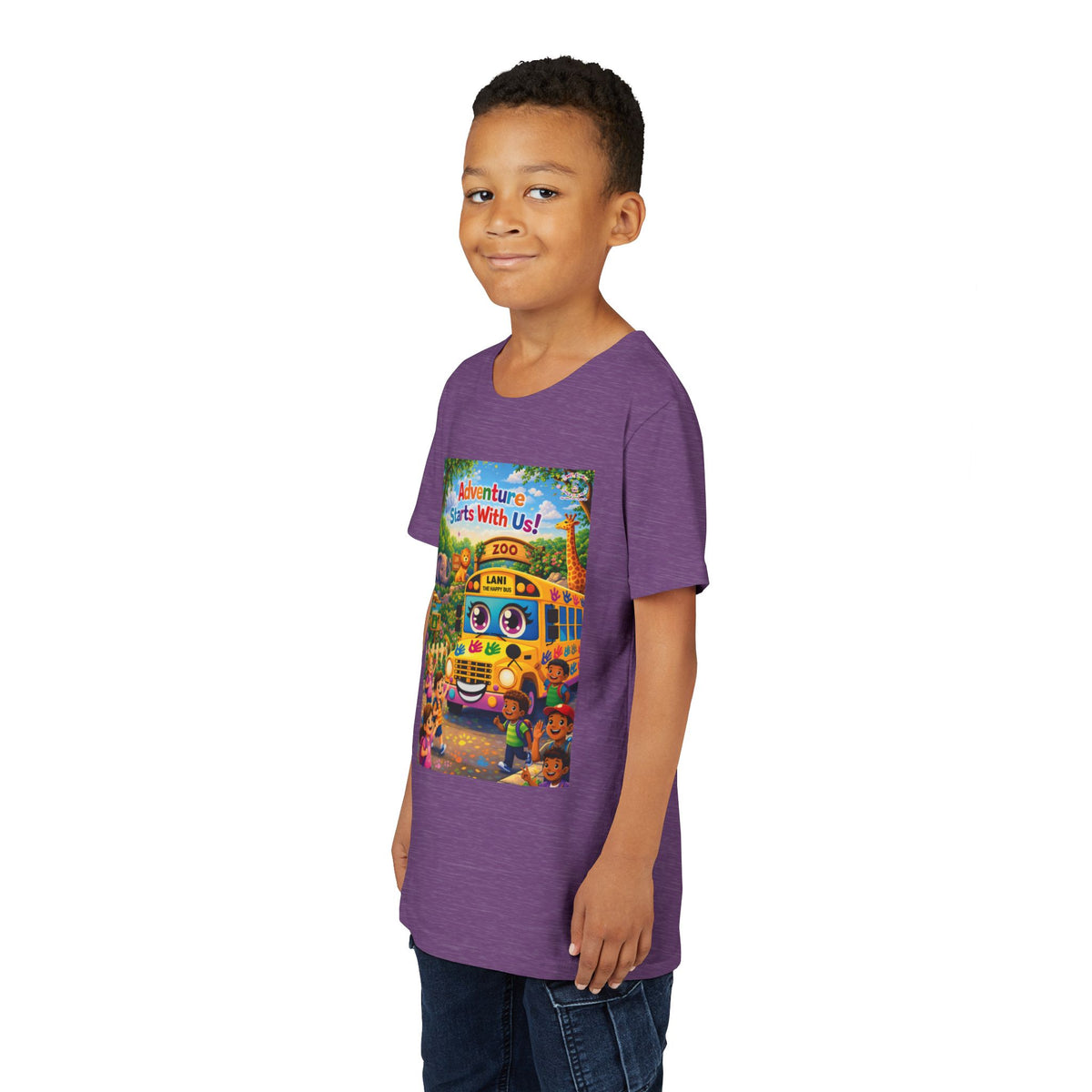 Lani™ Youth Short Sleeve Tee – "Adventure Starts With Us!" Graphic