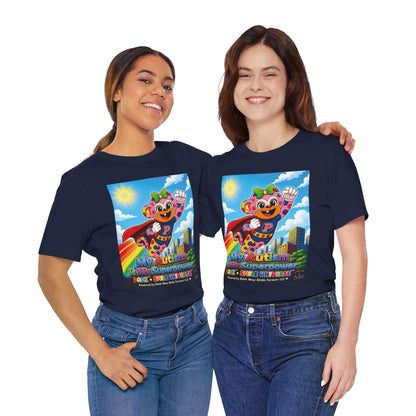 Panz™ Unisex Jersey Short Sleeve Tee – "My Autism is My Superpower" Graphic | Smile Universe Collection