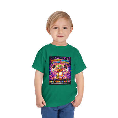 Panz™ Toddler Short Sleeve Tee – "Differently Amazing & Loudly Autistic!" Graphic | Smile Universe Collection