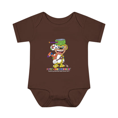 Potz™ Infant Baby Rib Bodysuit – Playful Chef Graphic Onesie | Smile Universe Collection