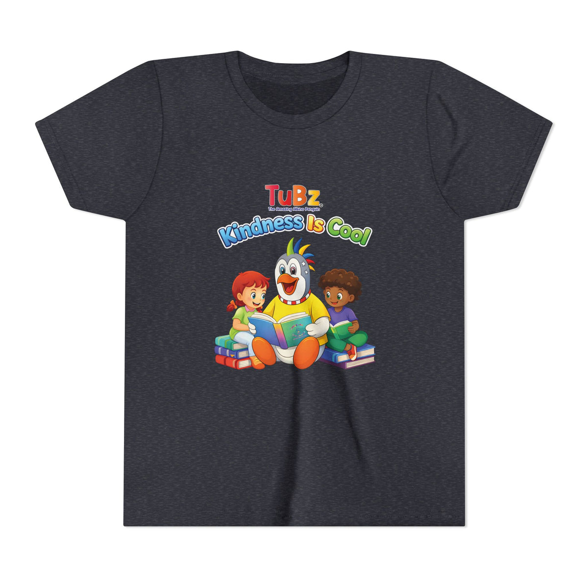 TuBz™ "Kindness Is Cool" Kids T-Shirt - Positive Message Graphic Tee | Smile Universe TuBz4Kidz