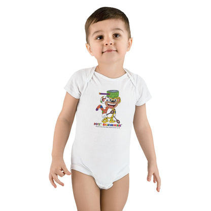 Potz™ Baby Short Sleeve Onesie® – Playful Graphic Bodysuit | Smile Universe Collection