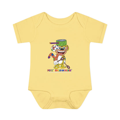 Potz™ Infant Baby Rib Bodysuit – Playful Chef Graphic Onesie | Smile Universe Collection