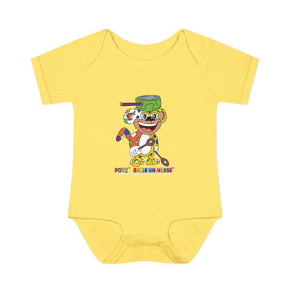 Potz™ Infant Baby Rib Bodysuit – Playful Chef Graphic Onesie | Smile Universe Collection
