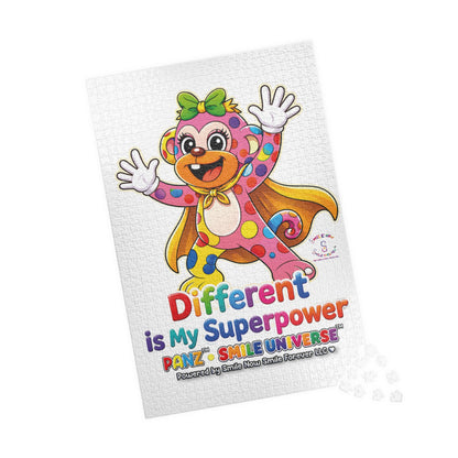 Panz™ Puzzle (110, 252, 520 & 1014-piece) – "Different is My Superpower" Graphic | Smile Universe Collection