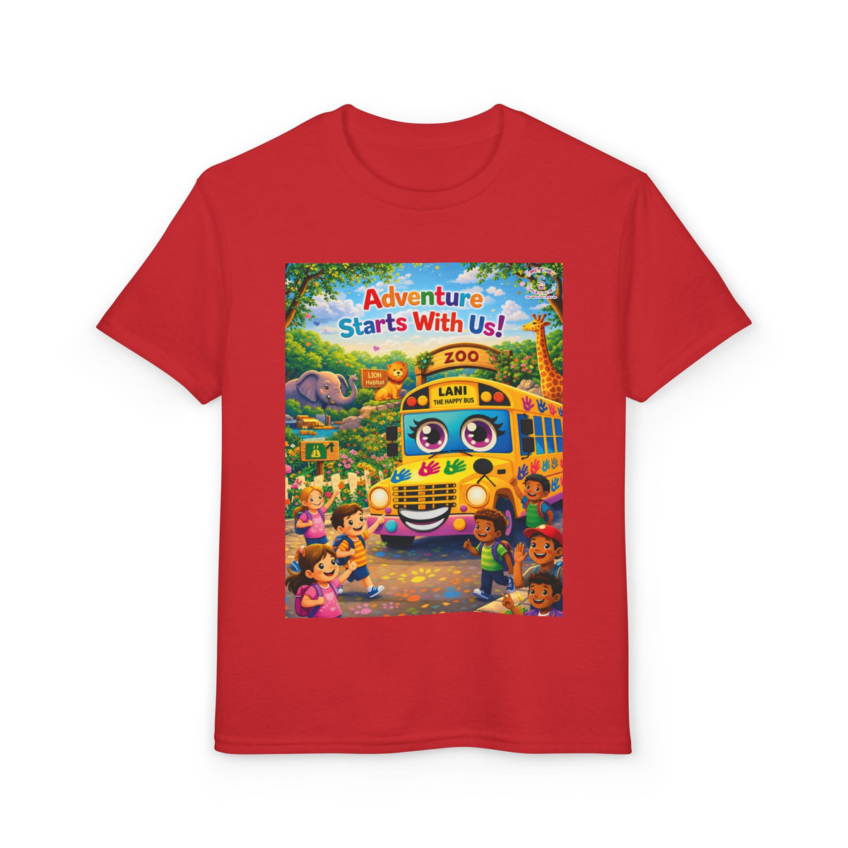 Lani™ Youth DryBlend® T-Shirt – "Adventure Starts With Us!" Graphic