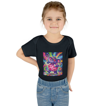 Piklez™ Infant Baby Rib Bodysuit – "Born to Celebrate!" Graphic | Smile Universe Collection