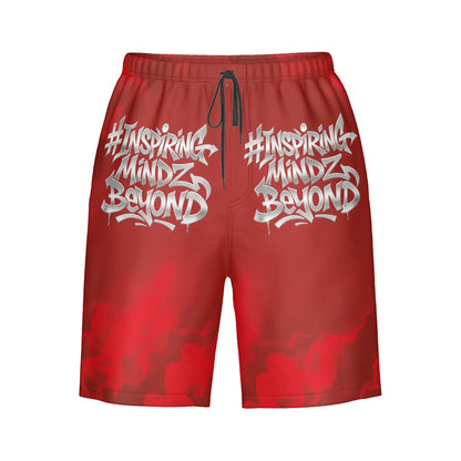 BWD Crimson Heat 1’s - Men’s AOP Streetwear Shorts (First Edition)