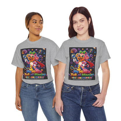 Panz™ Unisex Heavy Cotton™ Tee – "My Mind is Full of Magic" Graphic | Smile Universe Collection