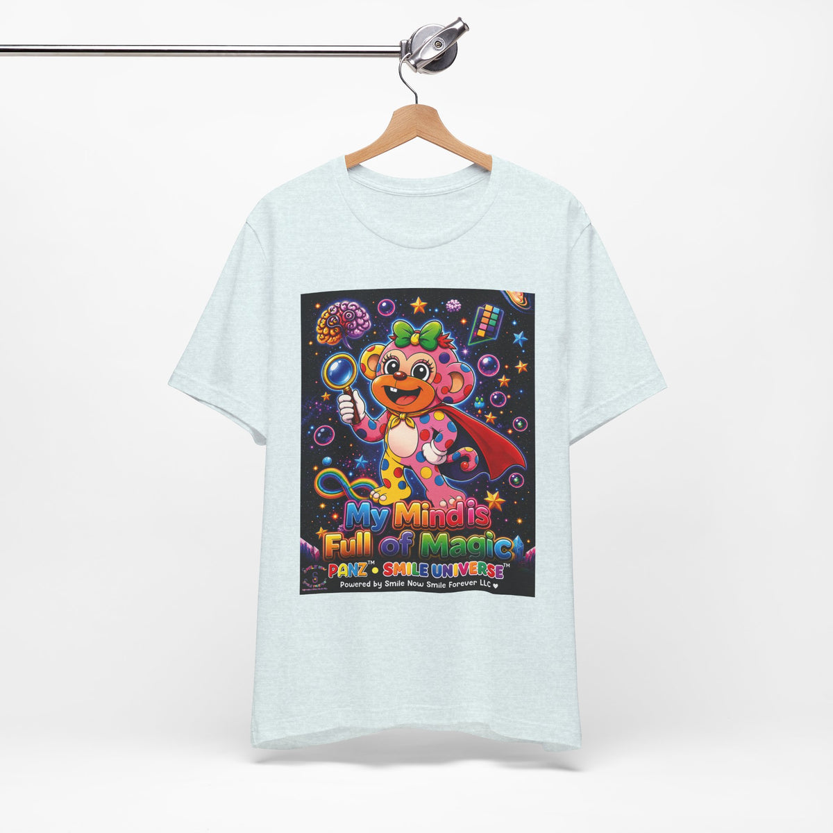 Panz™ Unisex Jersey Short Sleeve Tee – "My Mind is Full of Magic" Graphic | Smile Universe Collection
