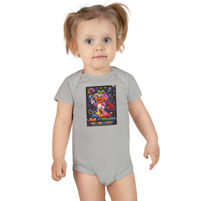 Panz™ Baby Short Sleeve Onesie® – "My Mind is Full of Magic" Graphic | Smile Universe Collection