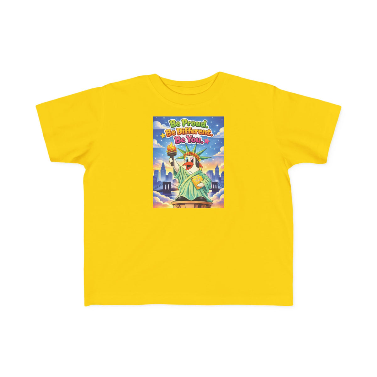 TuBz™ "Be Proud. Be Different. Be You." Kids T-Shirt - Inspirational Graphic Tee
