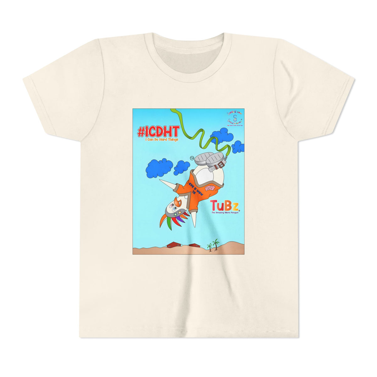 TuBz™ "I Can Do Hard Things" Youth T-Shirt | Youth Short Sleeve Tee - Motivational Kids Graphic Tee