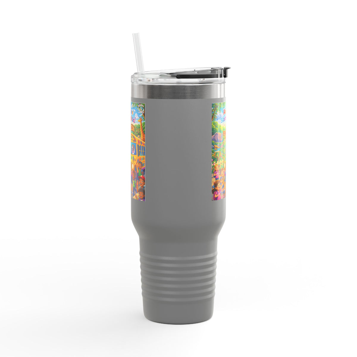 Lani™ 40oz Insulated Travel Mug – "Adventure Starts With Us!" Graphic