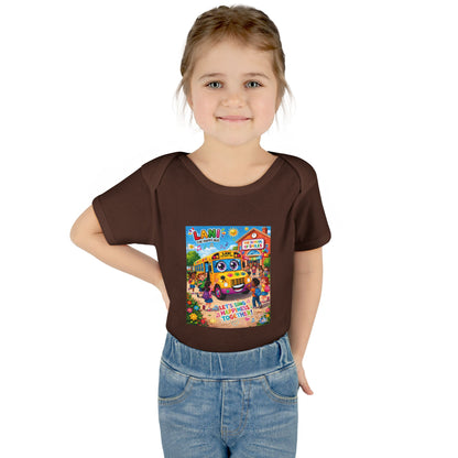 Lani™ Infant Baby Rib Bodysuit – "Let's Sing Happiness Together!" Graphic