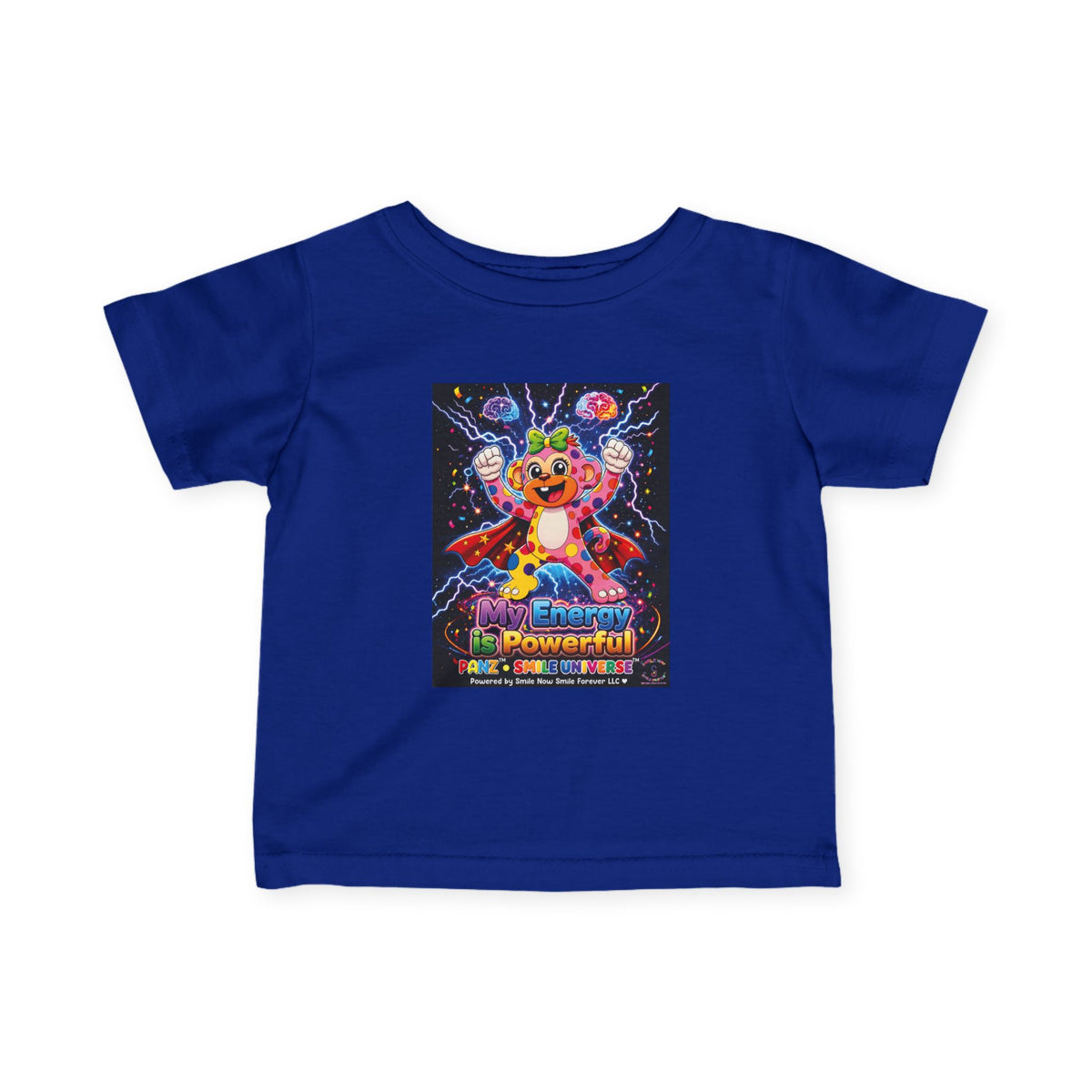 Panz™ Infant Fine Jersey Tee – "My Energy is Powerful" Graphic Tee | Smile Universe Collection