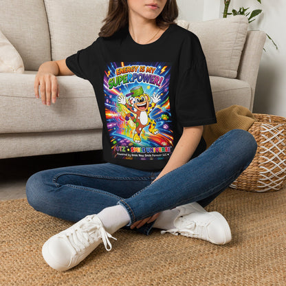 Potz™ Unisex Softstyle T-Shirt – "Energy is My Superpower!" Graphic Tee | Smile Universe Collection