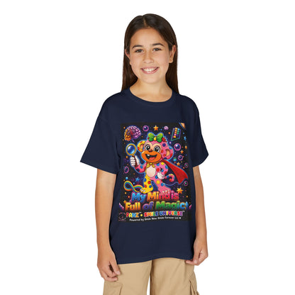 Panz™ Youth DryBlend® T-Shirt – "My Mind is Full of Magic" Graphic | Smile Universe Collection
