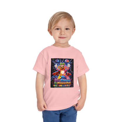 Panz™ Toddler Short Sleeve Tee – "My Energy is Powerful" Graphic Tee | Smile Universe Collection