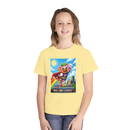 Panz™ Youth Midweight Tee – "My Autism is My Superpower" Graphic | Smile Universe Collection