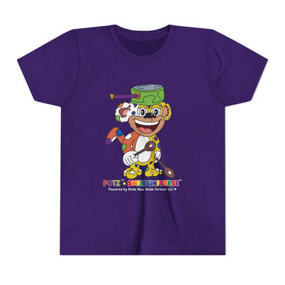 Potz™ Youth Short Sleeve Tee – Playful Graphic Tee | Smile Universe Collection