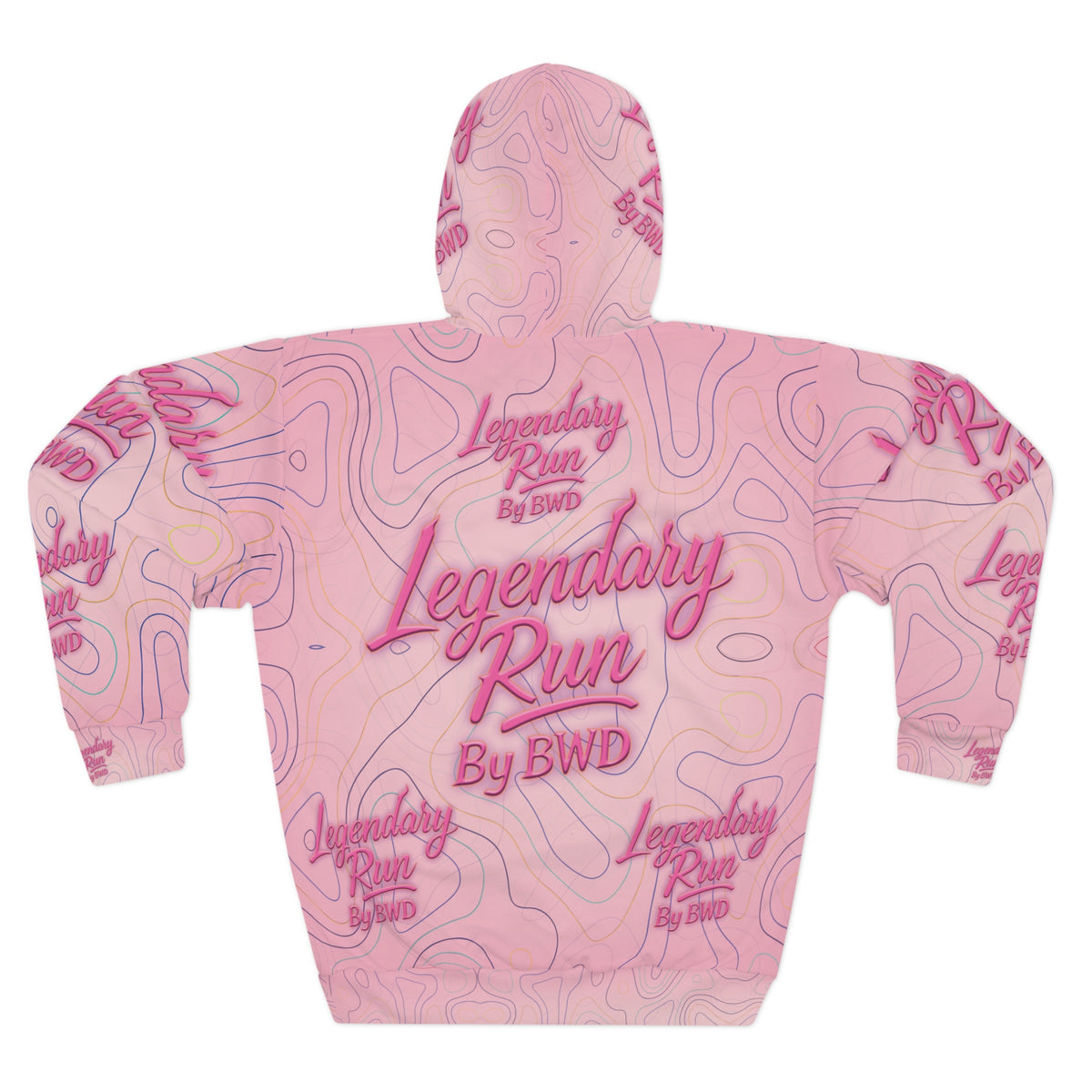 Legendary Run All-Over Print Hoodie — Pullover