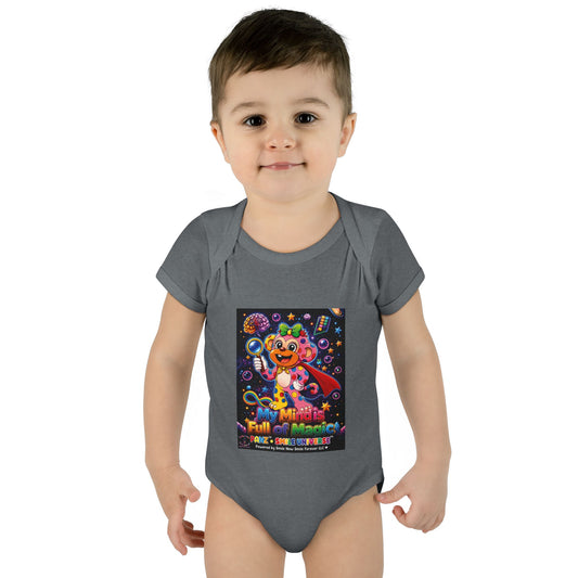 Panz™ Infant Baby Rib Bodysuit – "My Mind is Full of Magic" Graphic | Smile Universe Collection