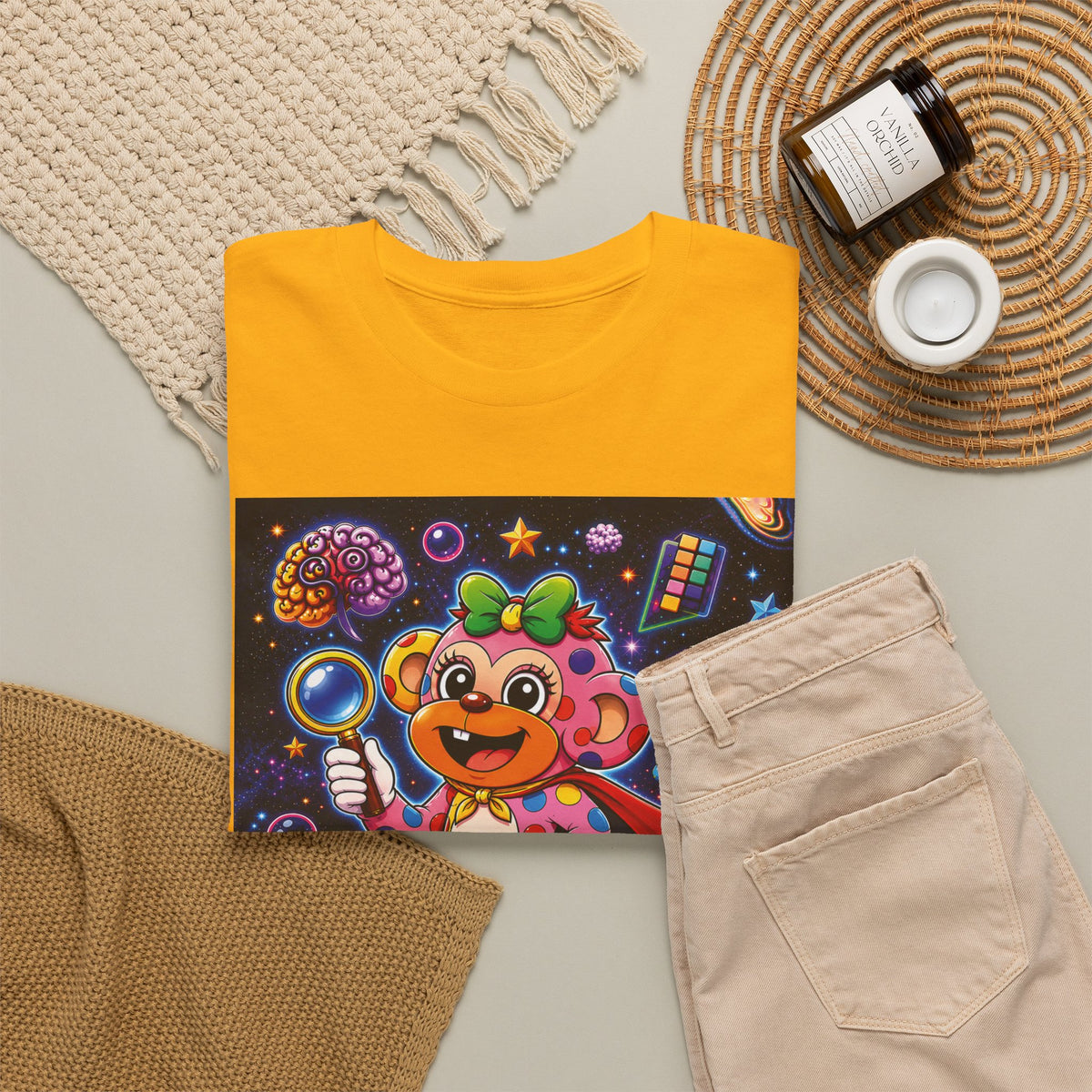 Panz™ Unisex Heavy Cotton™ Tee – "My Mind is Full of Magic" Graphic | Smile Universe Collection