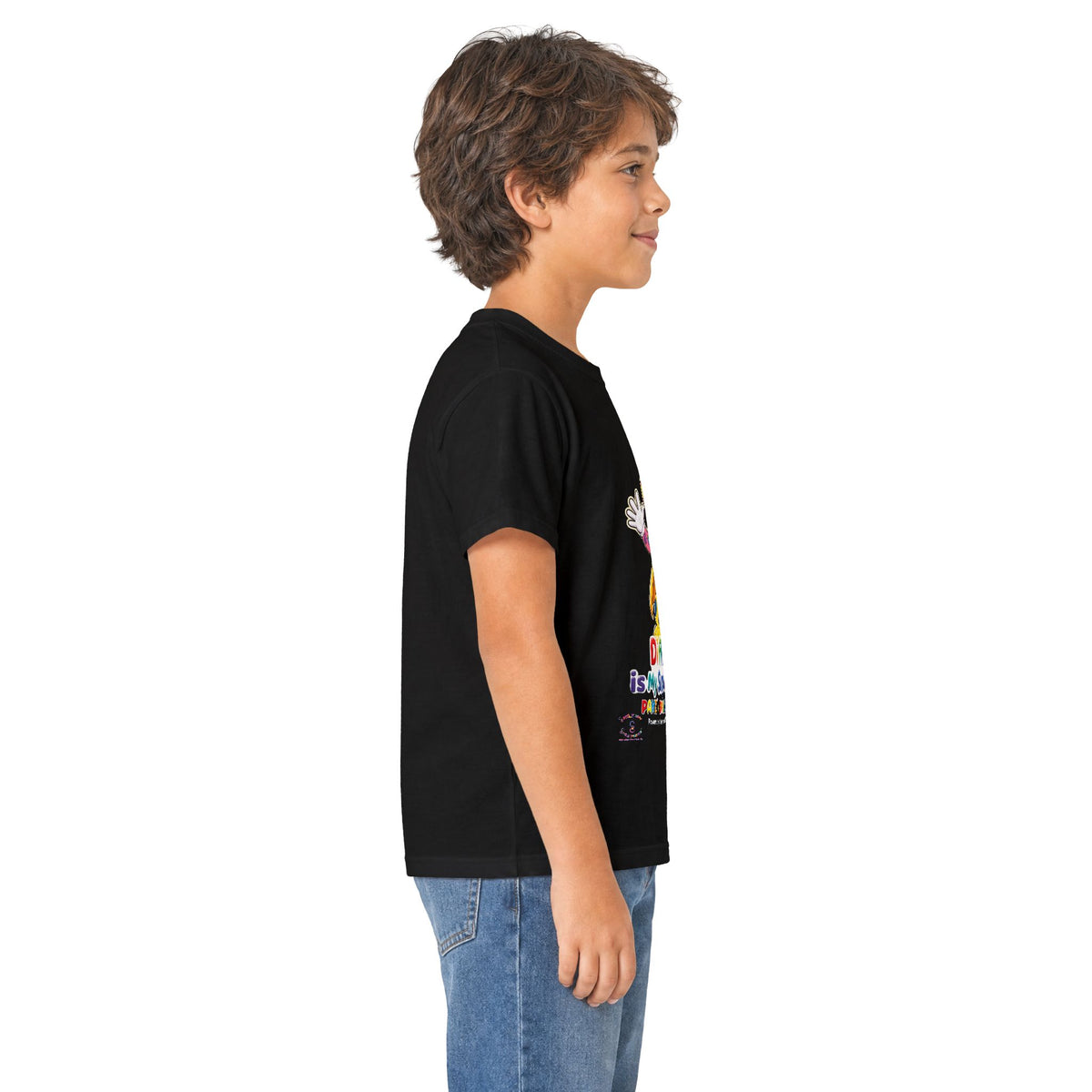 Panz™ Kids Softstyle Tee – "Different is My Superpower" Graphic | Smile Universe