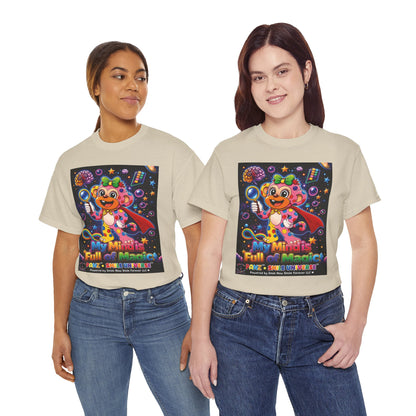 Panz™ Unisex Heavy Cotton™ Tee – "My Mind is Full of Magic" Graphic | Smile Universe Collection