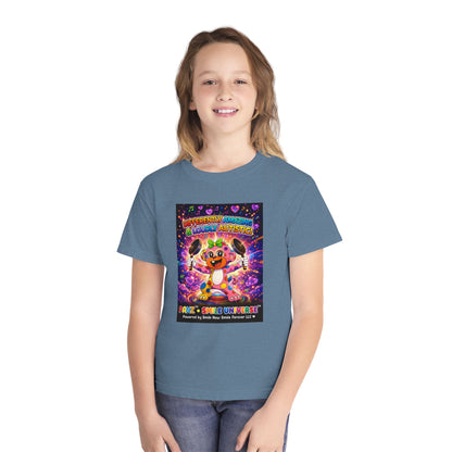 Panz™ Youth Midweight Tee – "Differently Amazing & Loudly Autistic!" Graphic | Smile Universe Collection
