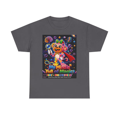 Panz™ Unisex Heavy Cotton™ Tee – "My Mind is Full of Magic" Graphic | Smile Universe Collection