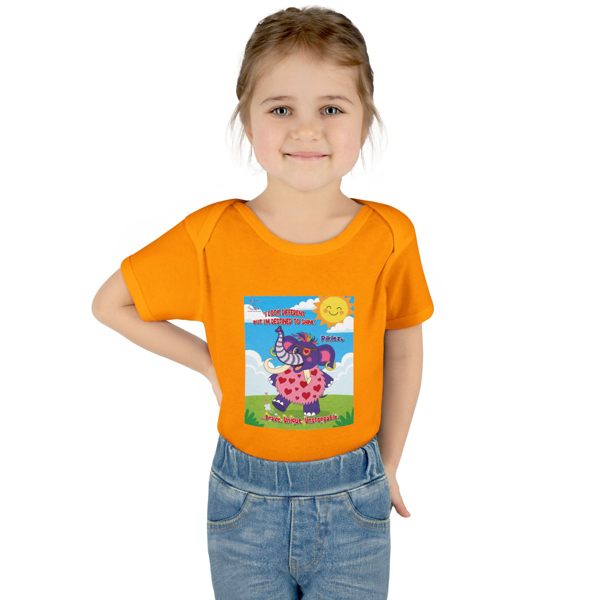 Piklez™ Infant Bodysuit – “Destined to Shine” Baby Outfit | Smile Universe Collection