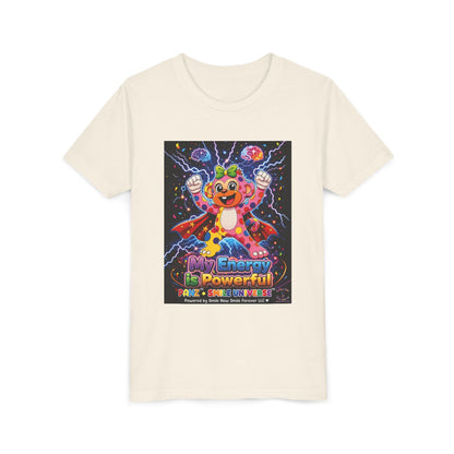Panz™ Youth Short Sleeve Tee – "My Energy is Powerful" Graphic Tee | Smile Universe Collection