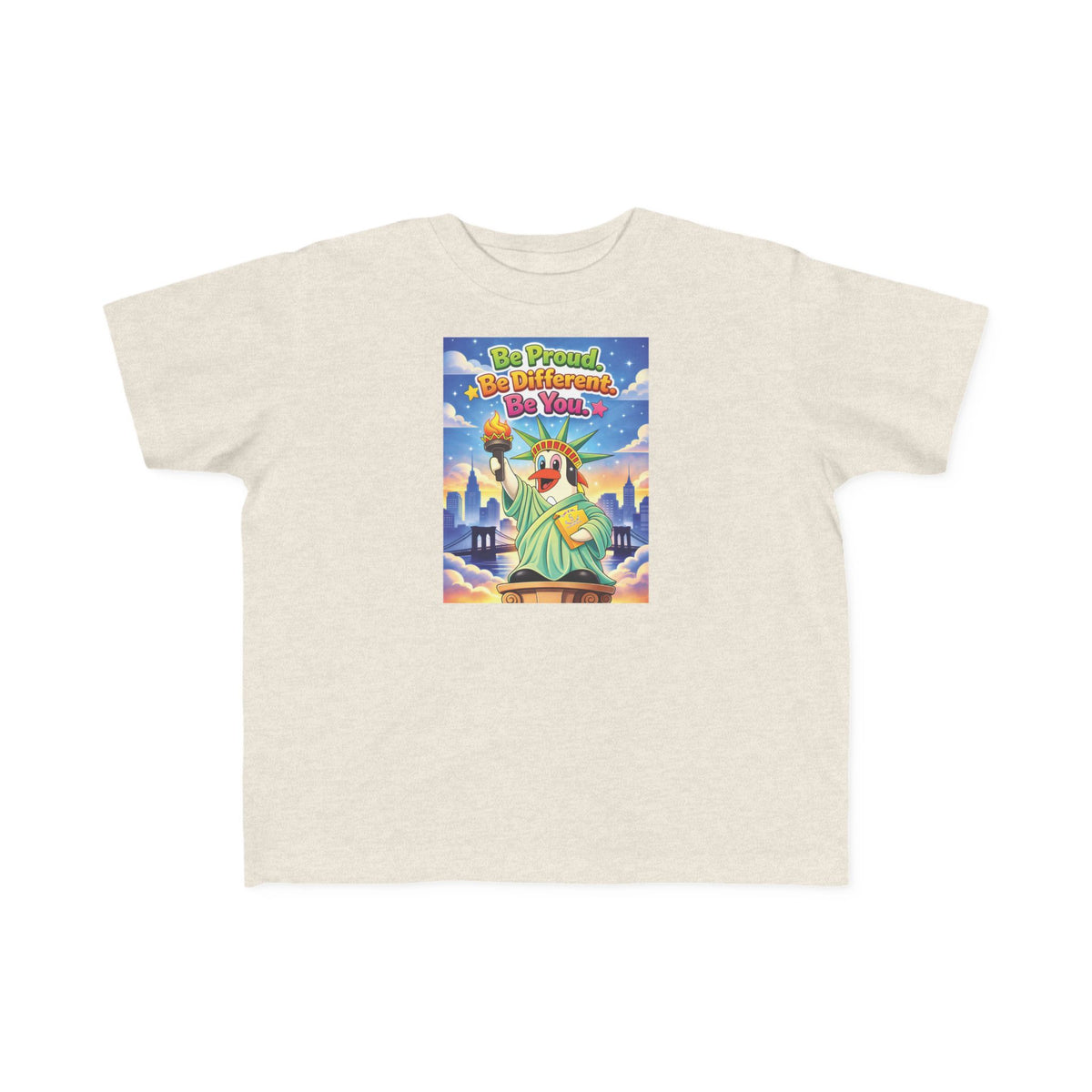 TuBz™ "Be Proud. Be Different. Be You." Kids T-Shirt - Inspirational Graphic Tee