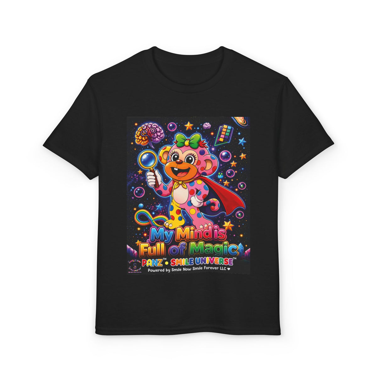 Panz™ Youth DryBlend® T-Shirt – "My Mind is Full of Magic" Graphic | Smile Universe Collection