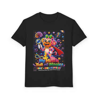 Panz™ Youth DryBlend® T-Shirt – "My Mind is Full of Magic" Graphic | Smile Universe Collection