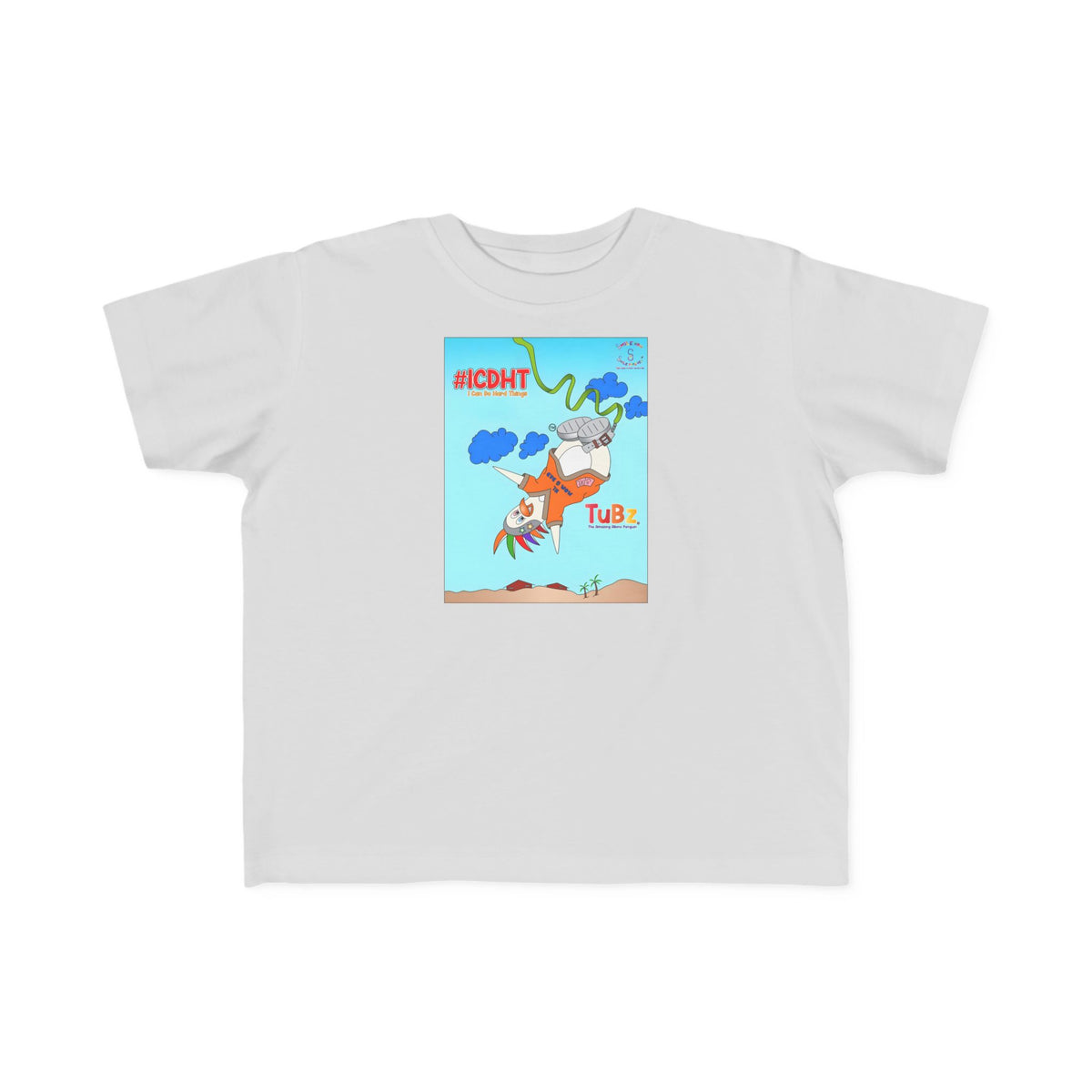 TuBz™ "I Can Do Hard Things" Toddler T-Shirt | Toddler's Fine Jersey Tee  - Positive Kids Graphic Tee