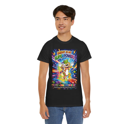 Potz™ Unisex Heavy Cotton™ Tee – "Energy is My Superpower!" Graphic Tee | Smile Universe Collection