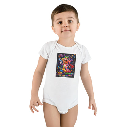 Panz™ Baby Short Sleeve Onesie® – "My Mind is Full of Magic" Graphic | Smile Universe Collection